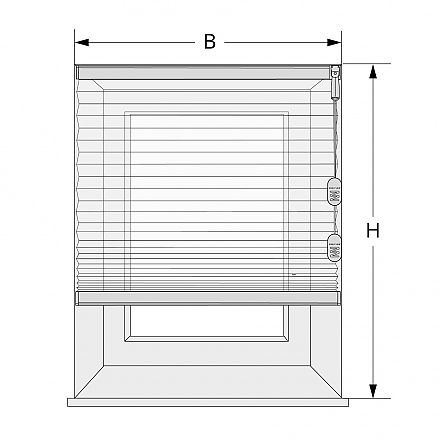 Plissee Deckenmontage in die Fensterlaibung Messanleitung Faltstoren